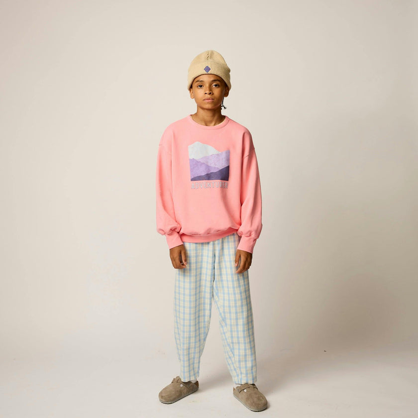 Friday Pant in Sky Plaid