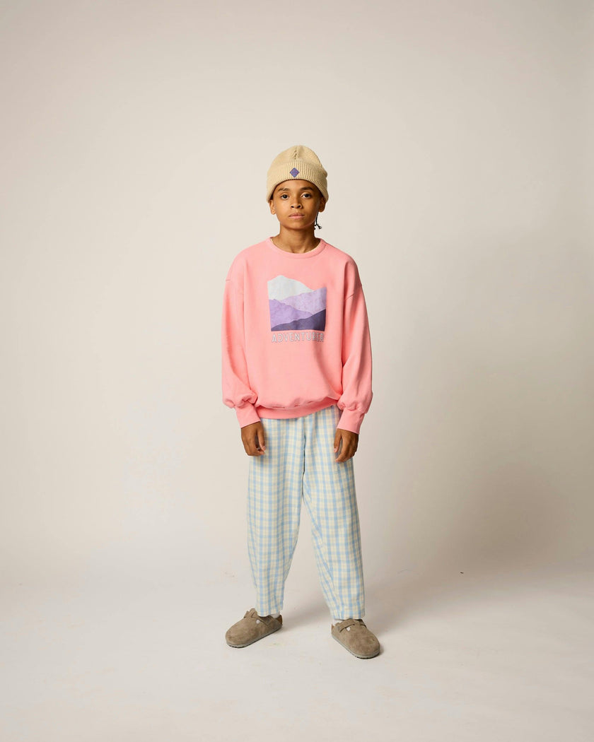 Friday Pant in Sky Plaid