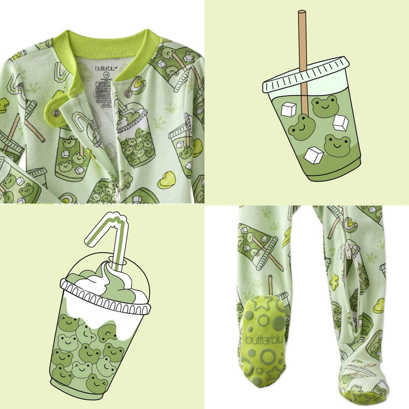 CRUZ Snug-fit Footed Baby Boys Pajamas