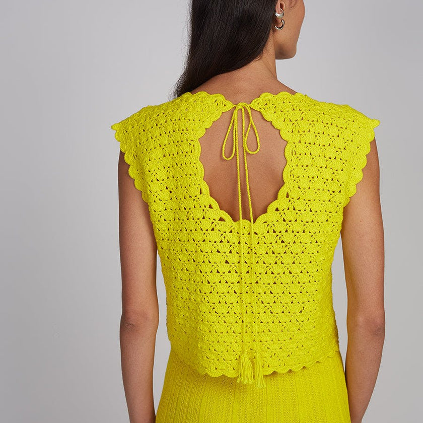 ZARIA CROCHET TOP | LIMONE
