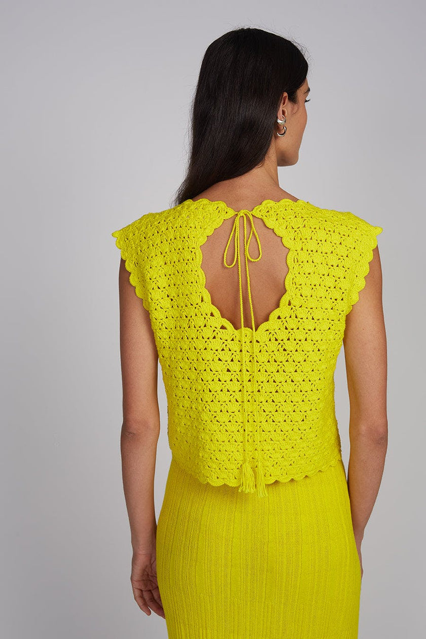 ZARIA CROCHET TOP | LIMONE | One Left!