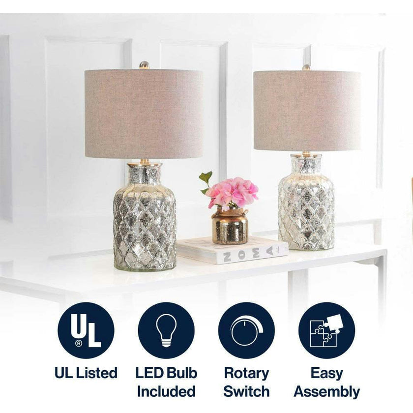 Alvord 24.5" LED Glass Table Lamp