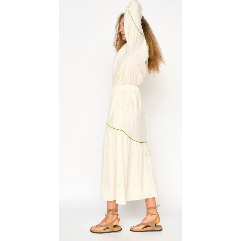Brighton Skirt in Lime Jamdani