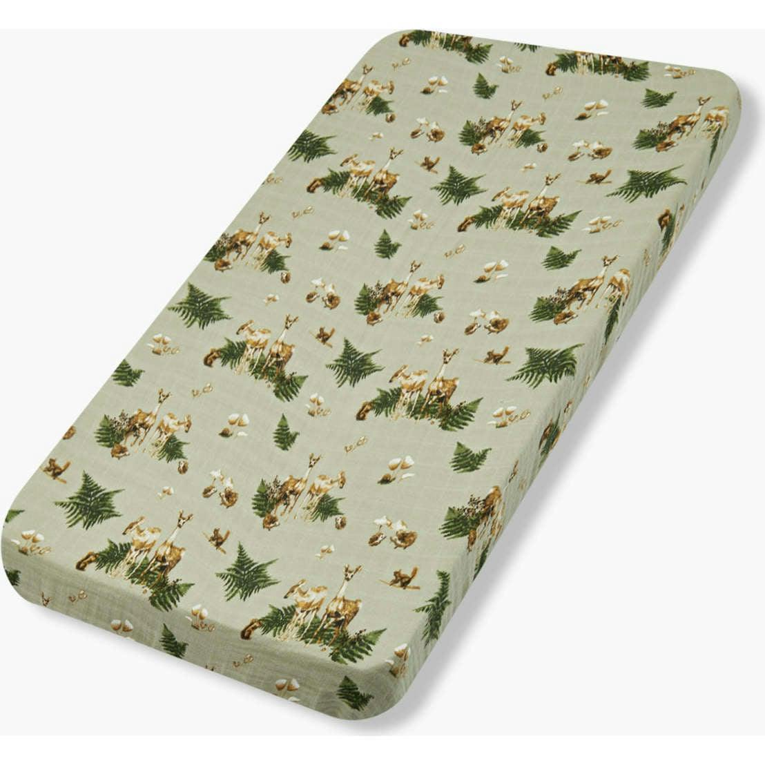 Forest Party Organic Cotton Crib Sheet