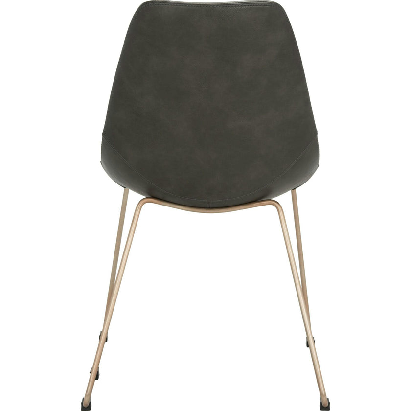 Set of 2 Dorian Midcentury Modern Leather Chair