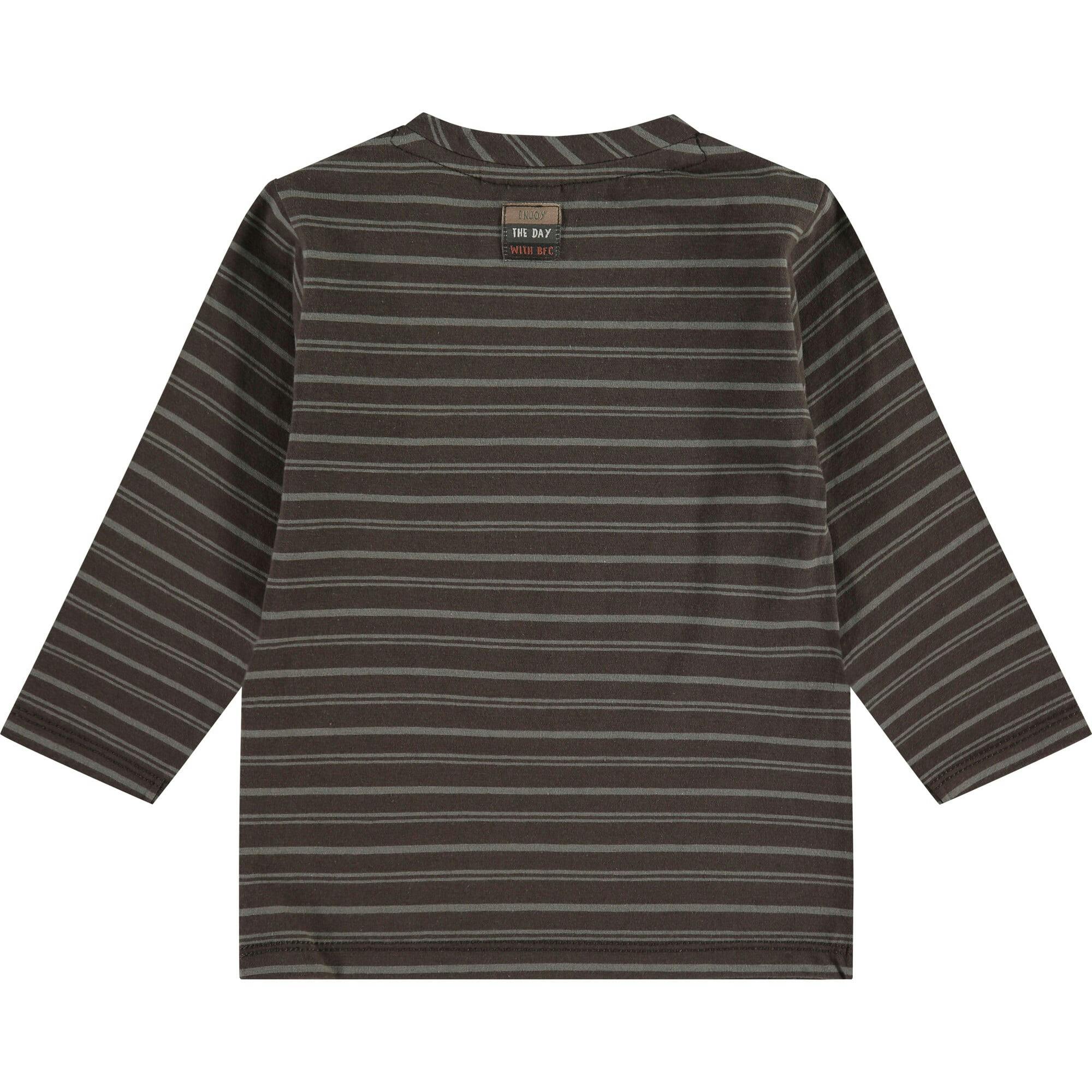 Long Sleeve Striped Pocket Shirt