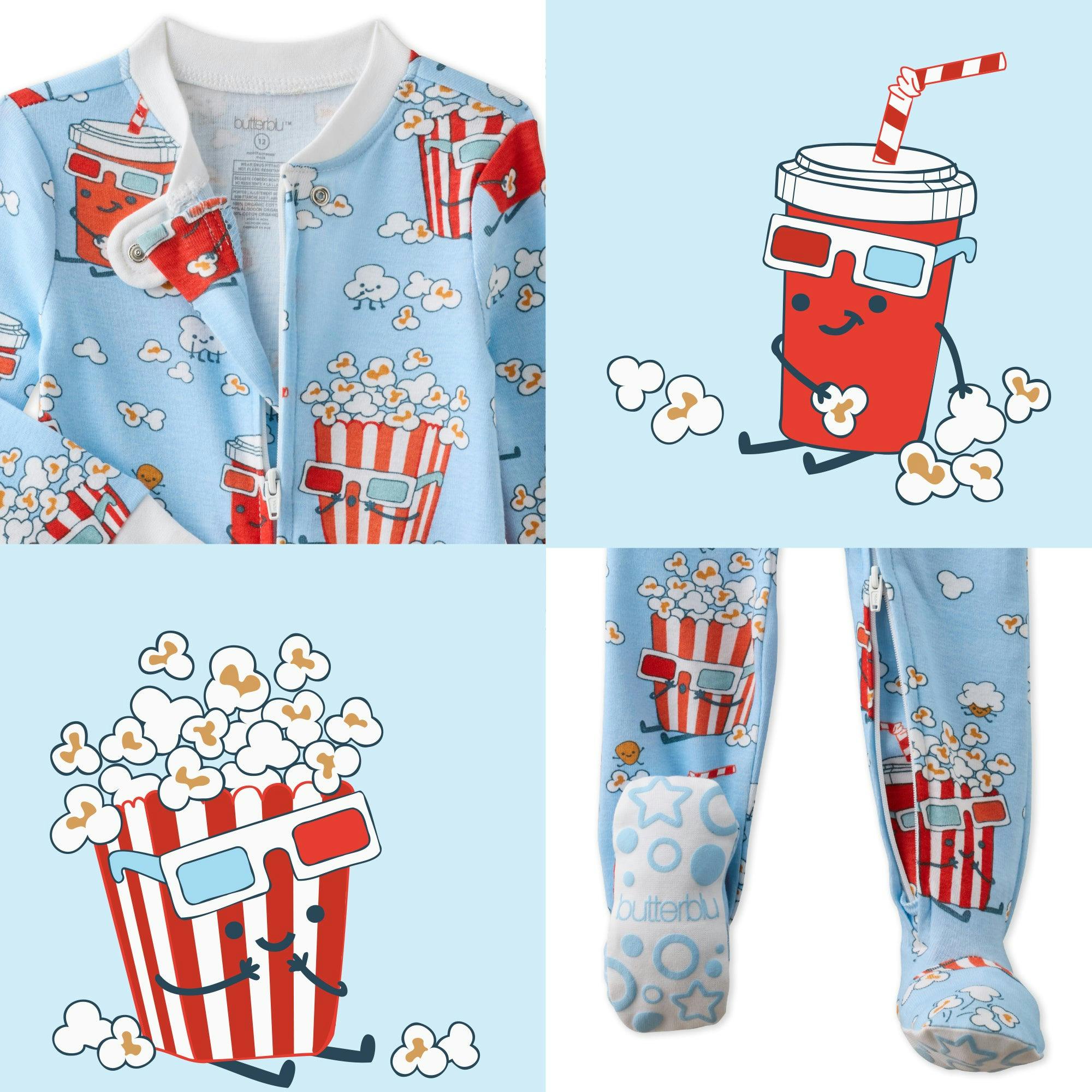 CRUZ Snug-fit Footed Baby Boys Pajamas