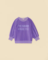 Velour Brooklyn Sweatshirt in Violet