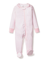 Baby's Pima Snug Fit Romper in Pink Stripes