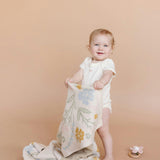 Pastel Floral Bunny Blanket Lovey Gift Set
