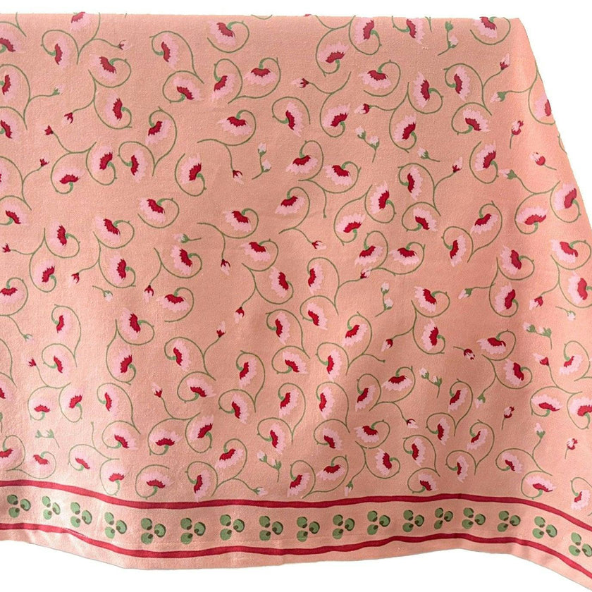 La Leccia Tablecloth in Dark Pink