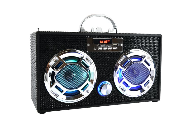 Black Bling Bluetooth Speaker & FM Radio