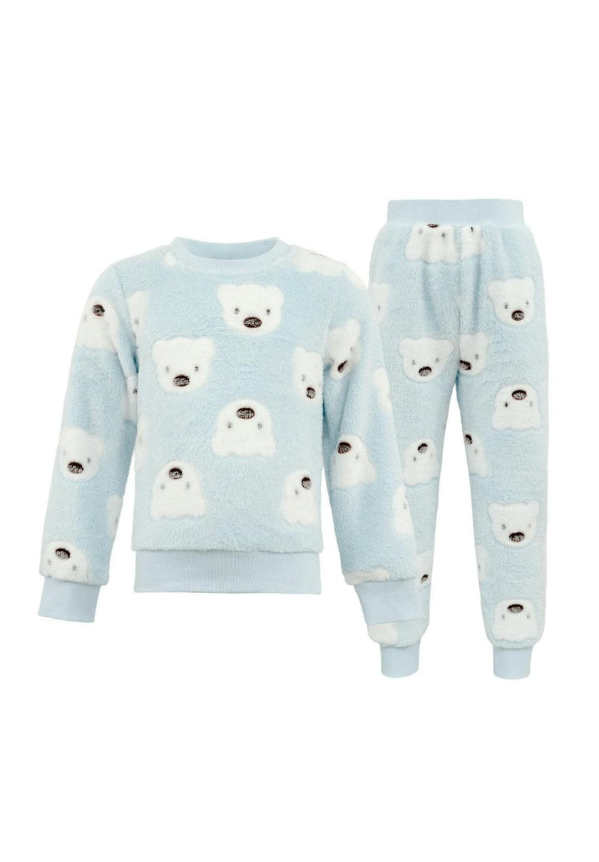 Baby Blue Bear Fuzzy Set
