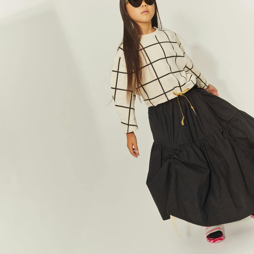 Trapeze Crop Long-Sleeve