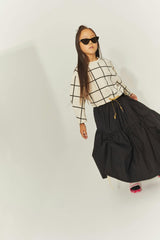 Trapeze Crop Long-Sleeve