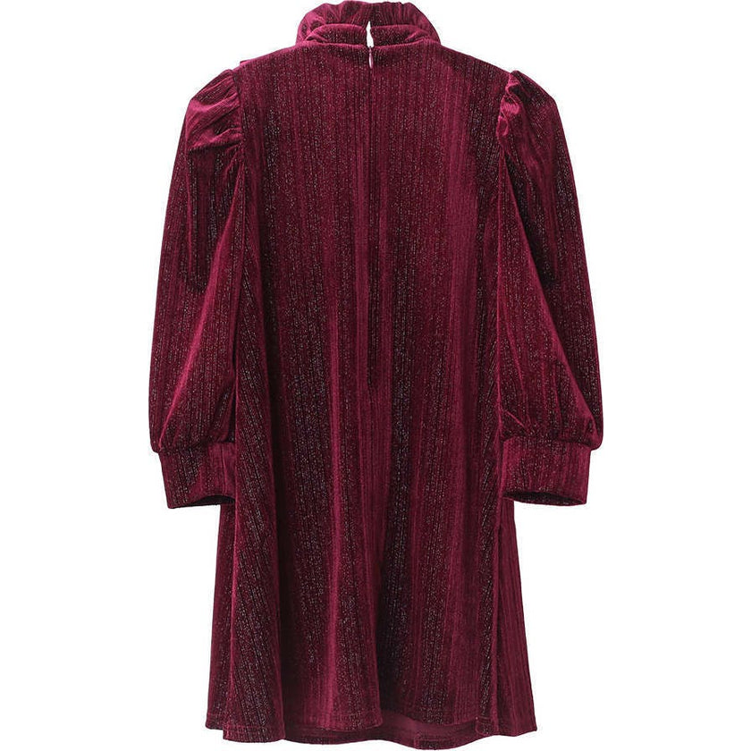 Lena dress (garnet velvet)
