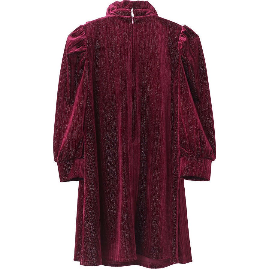 Lena dress (garnet velvet)