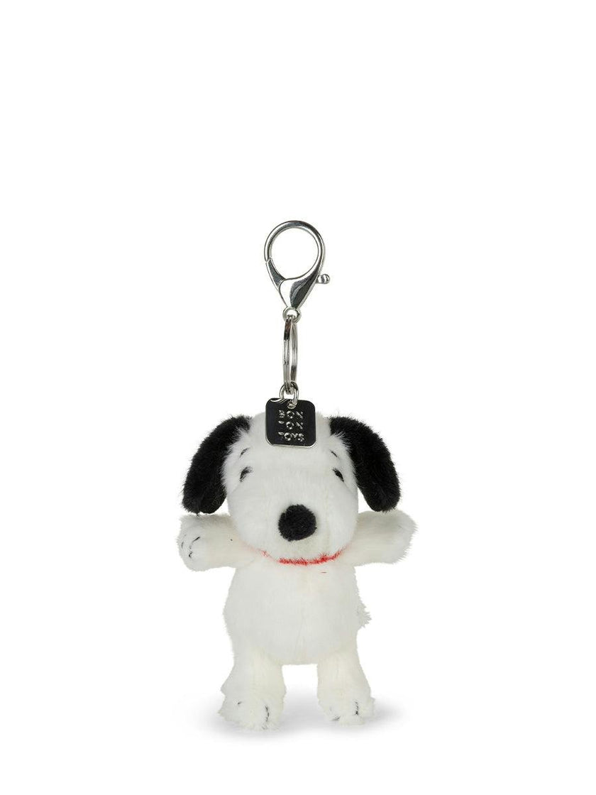 Lucky Snoopy Fuzzy Keychain Cream - 4"