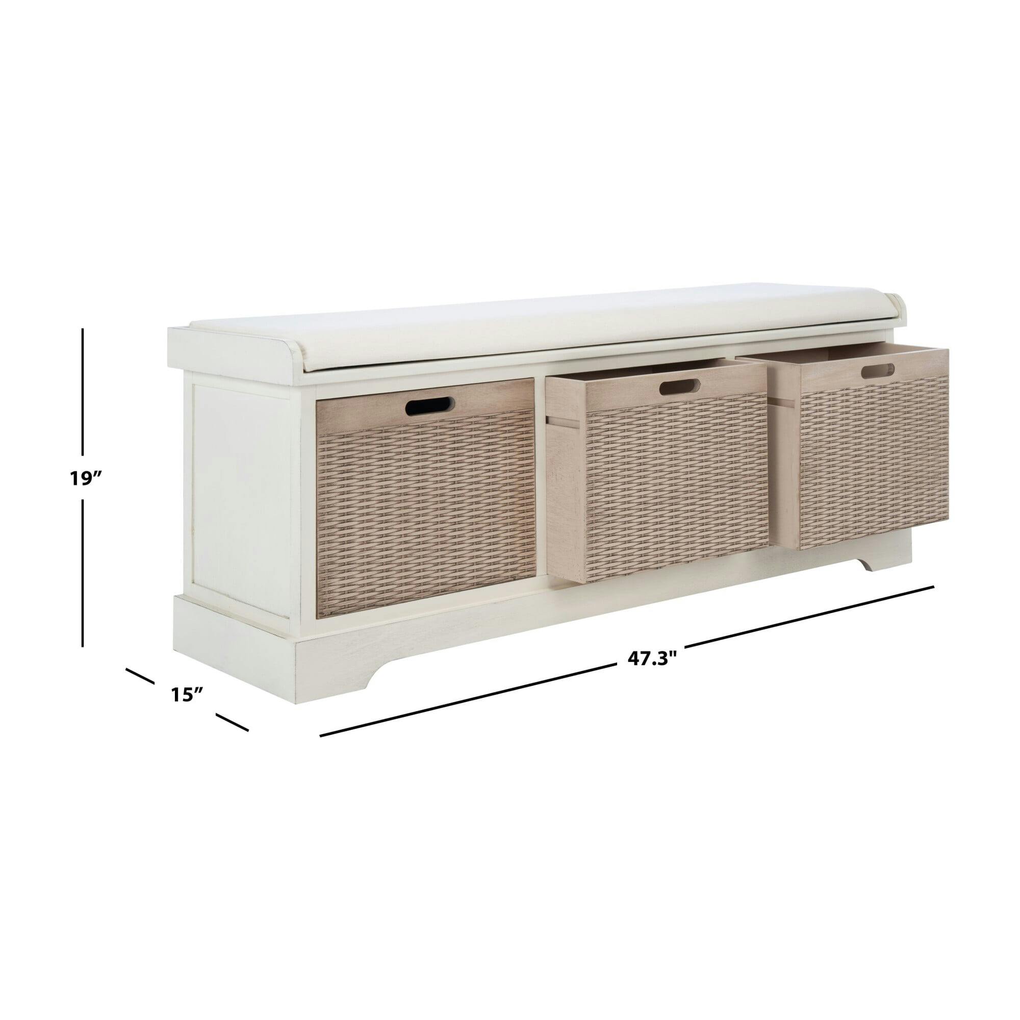 Landers 3-Drawer/Cushion Storage Bench