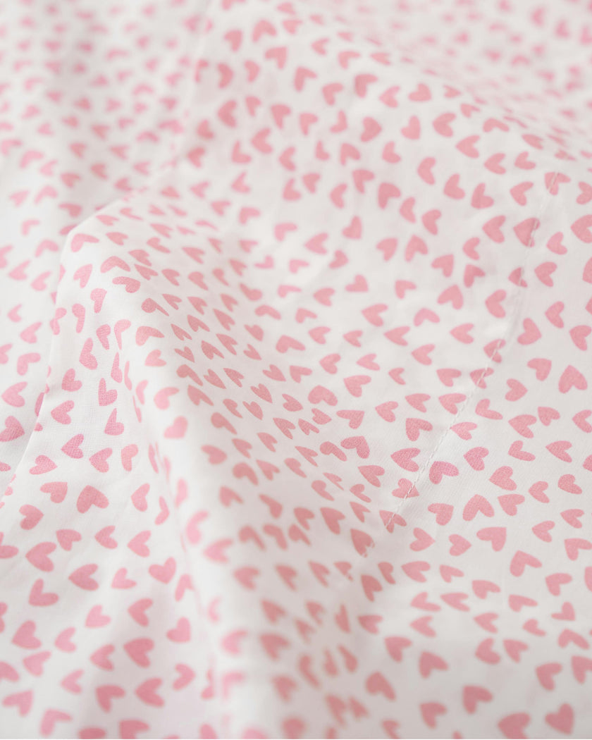 Luxe Premium Percale Bed Sheets in Sweethearts