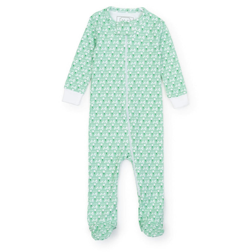 Parker Boys' Zipper Pajama - Golf Putting Green