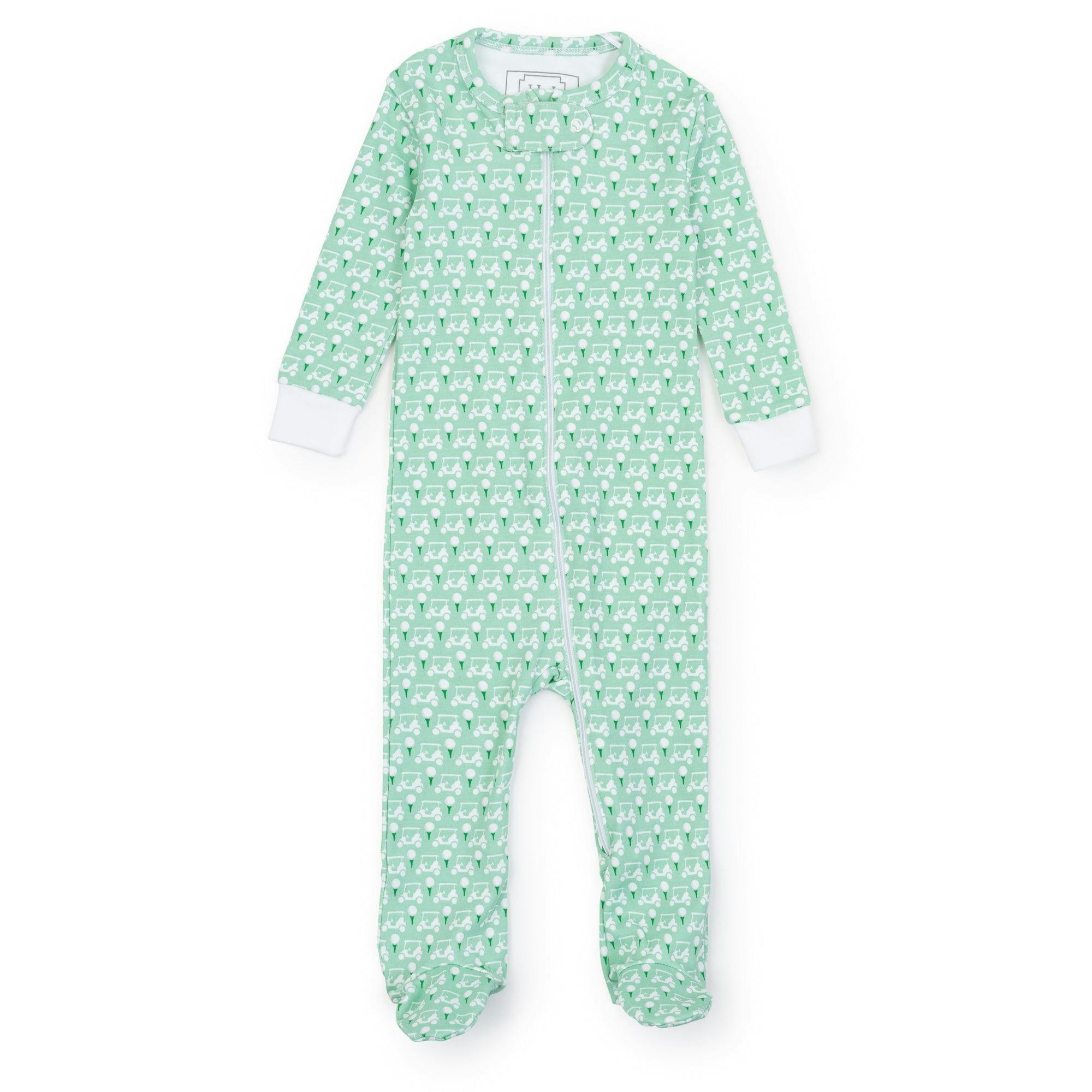 Parker Boys' Zipper Pajama - Golf Putting Green