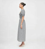 The Madeline Nap Dress - Black/Sand Gingham