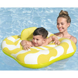 Comfort Plush: Baby Float - Yellow Wavy Square
