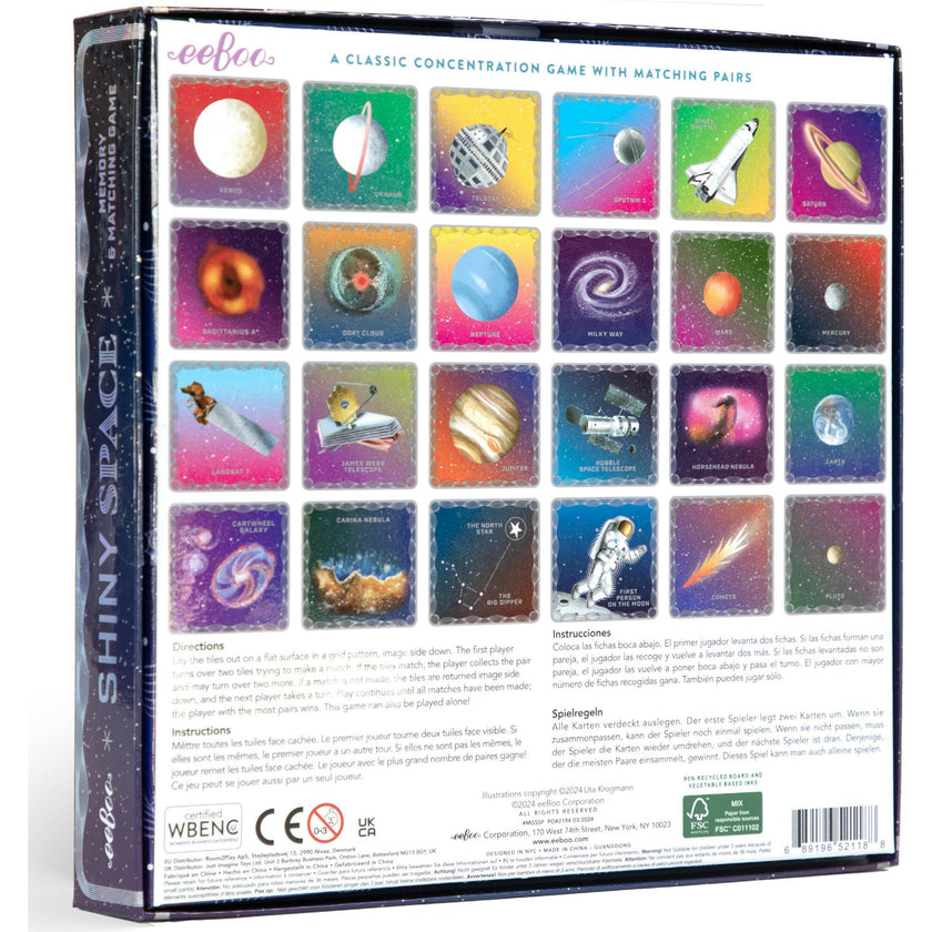Memory & Matching Game: Shiny Space