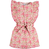 Margret Floral Ruffle Detail Playsuit in Pink (4-12yrs)