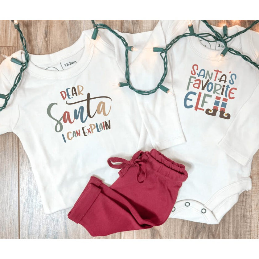 graphic bodysuit | santas favorite elf (long sleeve)