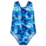 Tie Dye Heart and Star Print Swimsuit