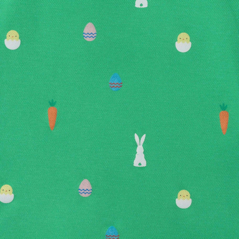 Boys Knit Polo & Short Set | Bunny Toss