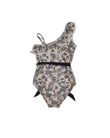 Girls One Shoulder One Piece – Ruffle Trim & Belt (Eden)