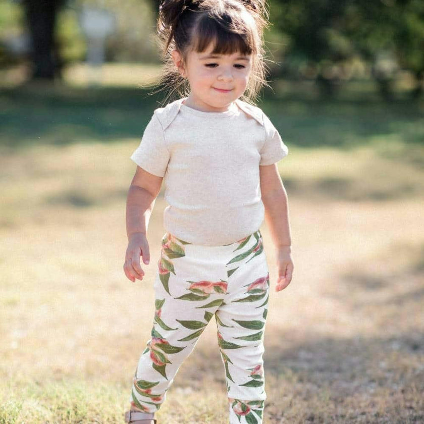 Floral Bicycle Bamboo Legging
