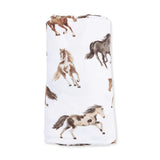 Wild Horses - Swaddle Blanket