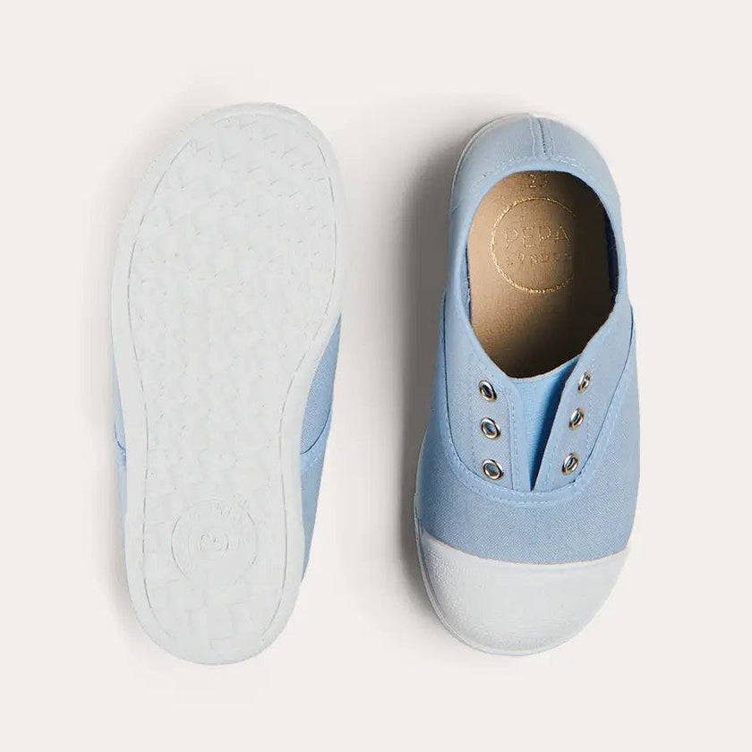 Canvas Plimsolls in Blue (20-37EU)