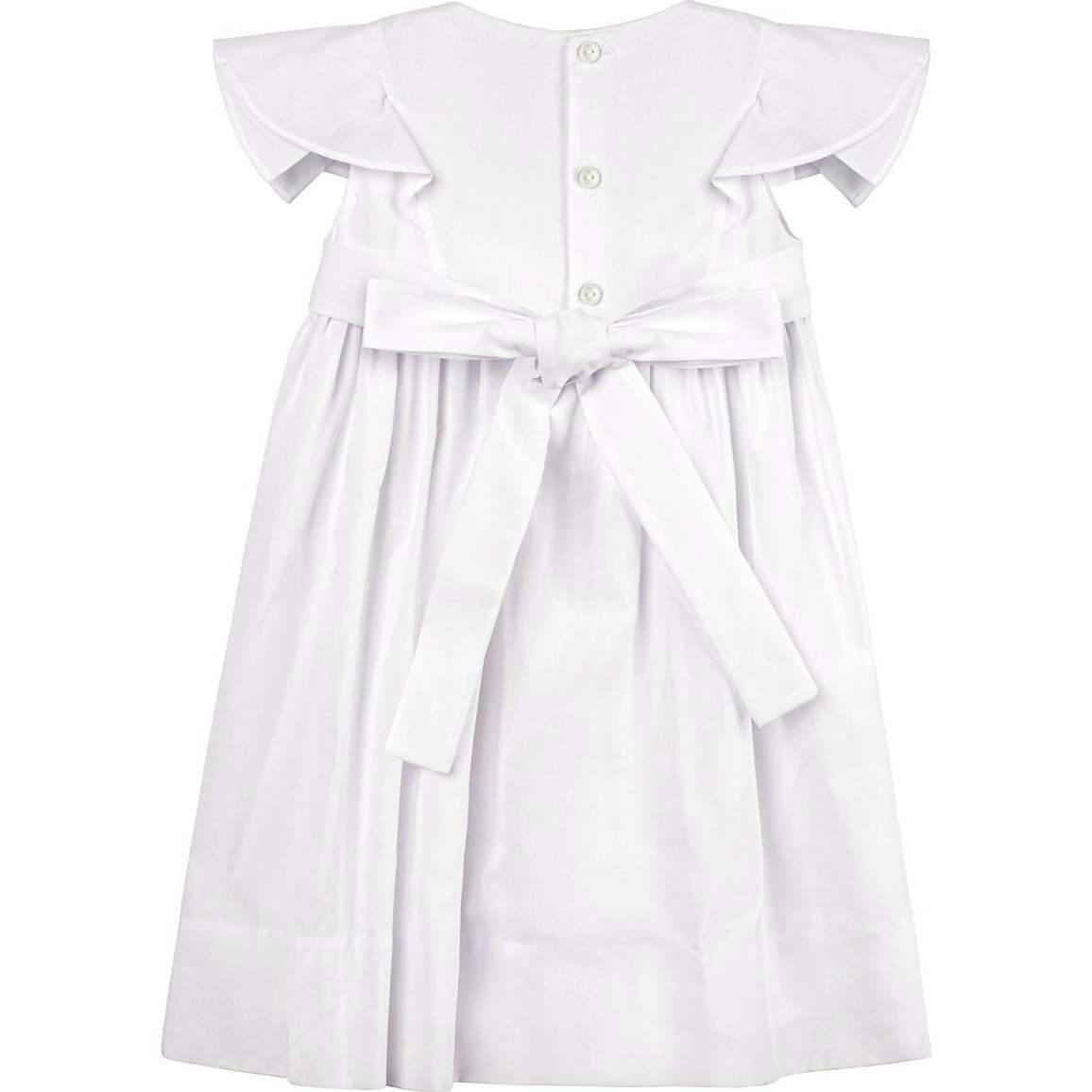 White Elegant Smocked Wedding Dress