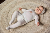 Fuzzy Sheep Footie And Beanie