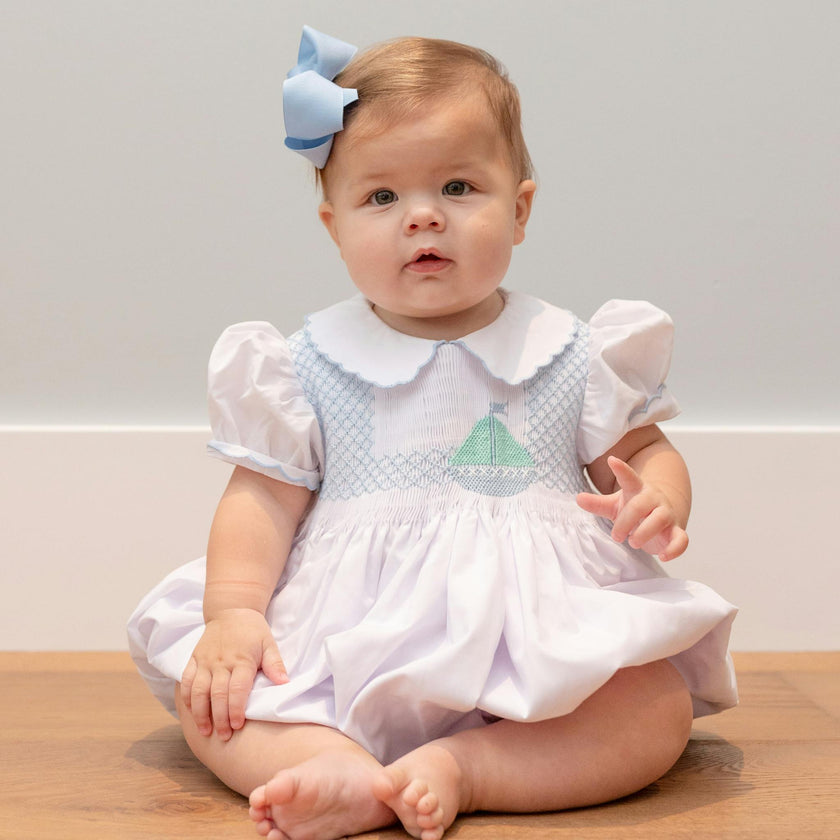 Eloise Bubble in Smocked Sailboats