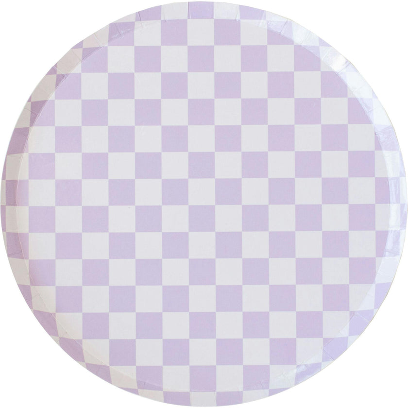 Check It! Purple Posse Dinner Plates
