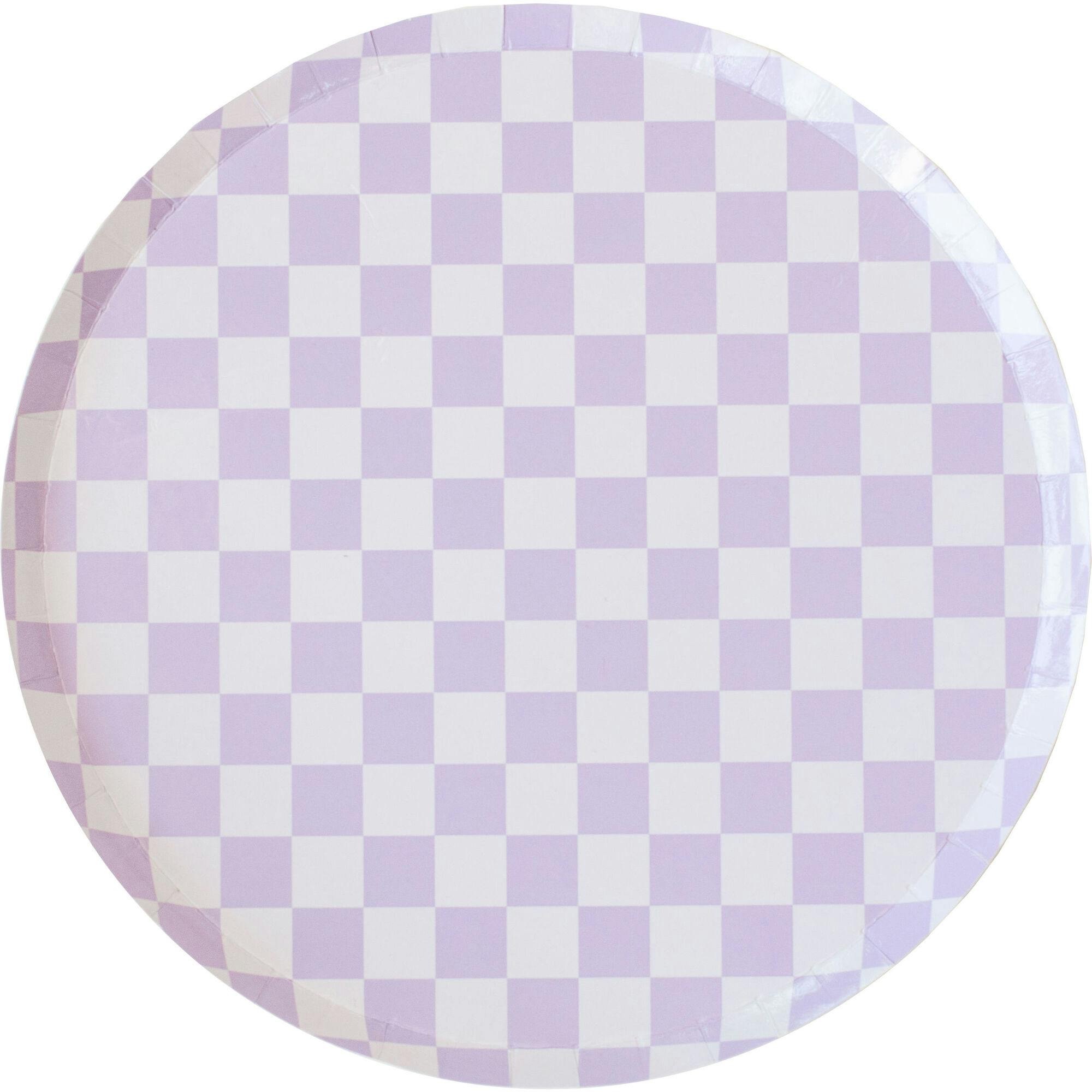 Check It! Purple Posse Dessert Plates