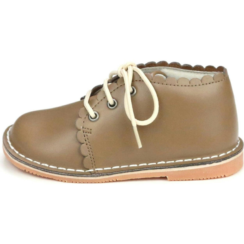 Georgie Scalloped Lace Up Boot