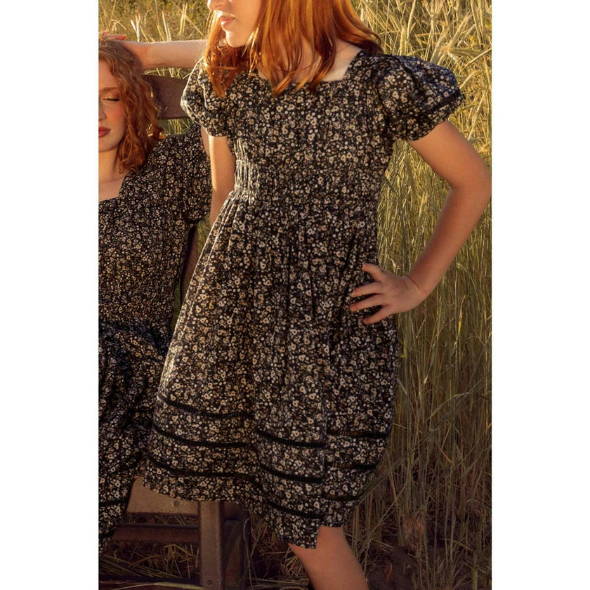 Mini Brooklyn Dress in Navy Dainty Floral