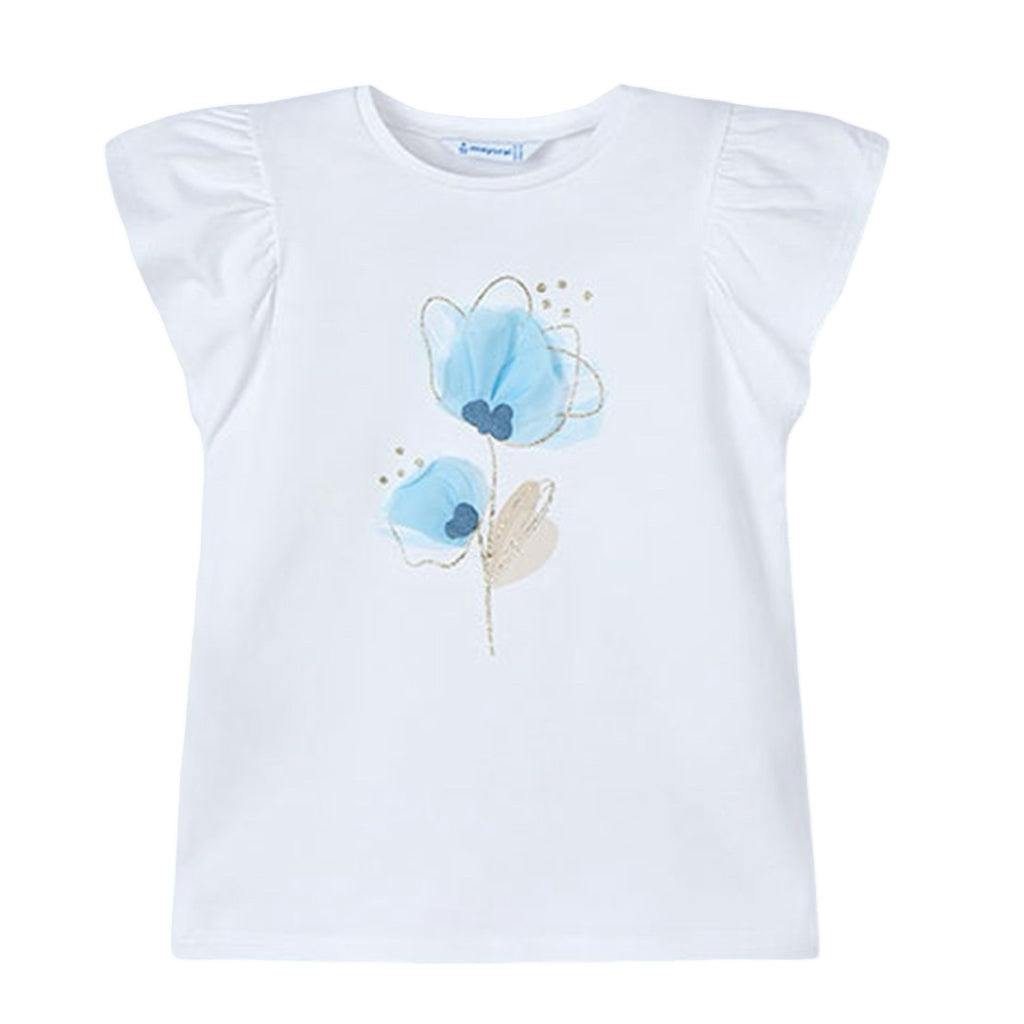 Girl Embossed Flower Top