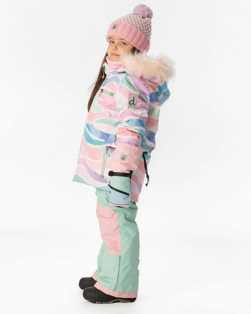 Two Piece Play Snowsuit Multicolored Line Print
