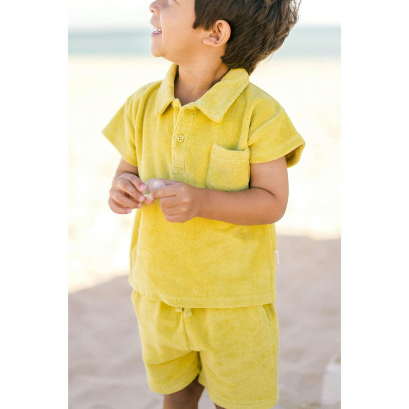 Classic Terry Board Short, Yellow
