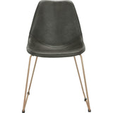 Set of 2 Dorian Midcentury Modern Leather Chair