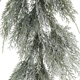 9' Flocked Cedar Garland