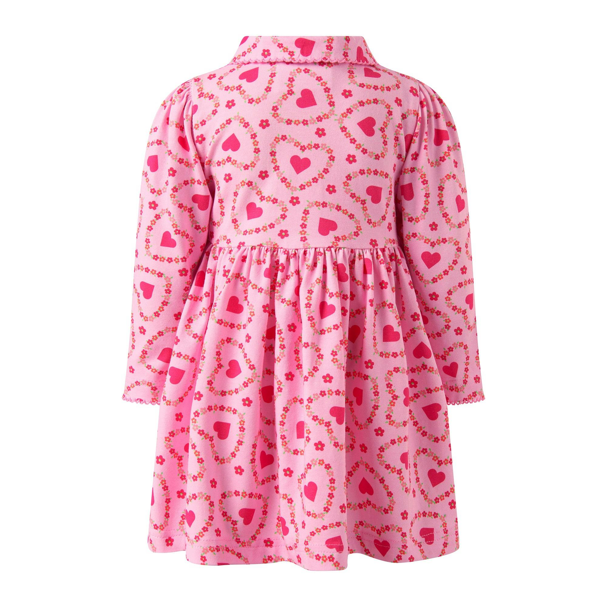 Floral Heart Jersey Dress